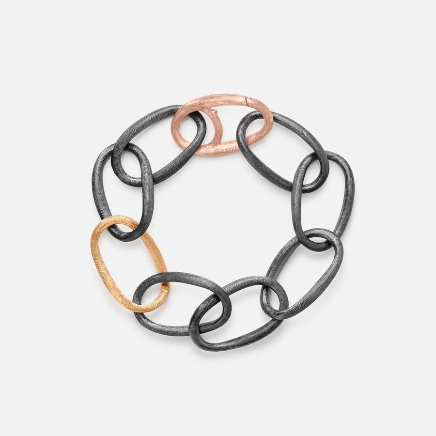 Love Bracelet Heavy in rødguld & sterlingsølv  |  Ole Lynggaard Copenhagen 