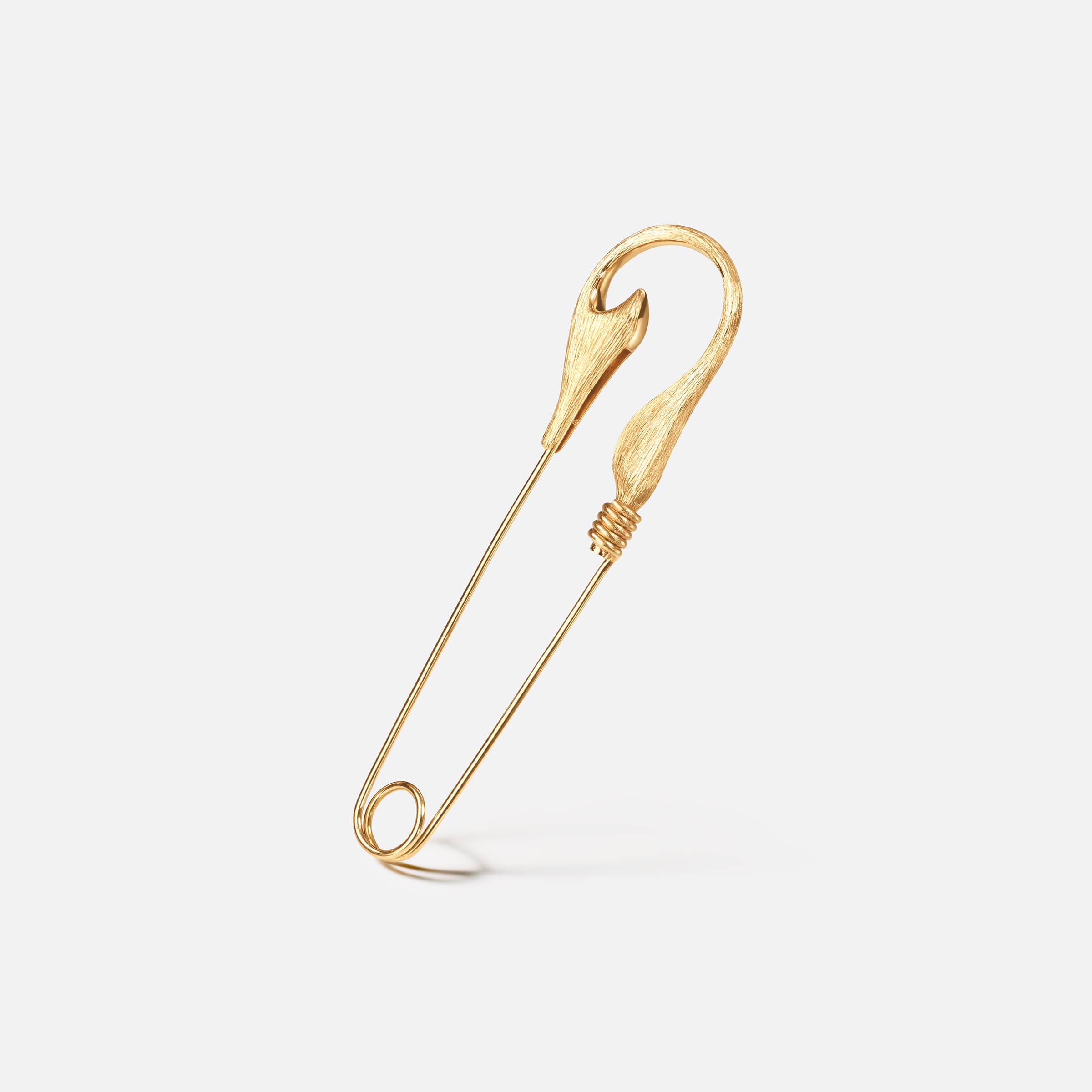 Fish hook brooch