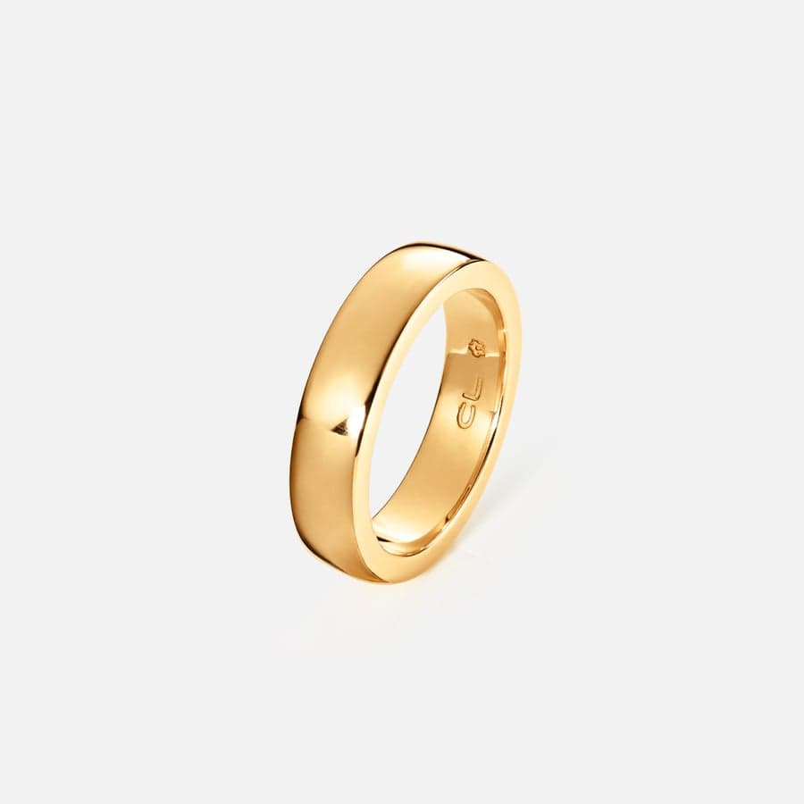 Forever Love Herrenring in poliertem Gold | Ole Lynggaard