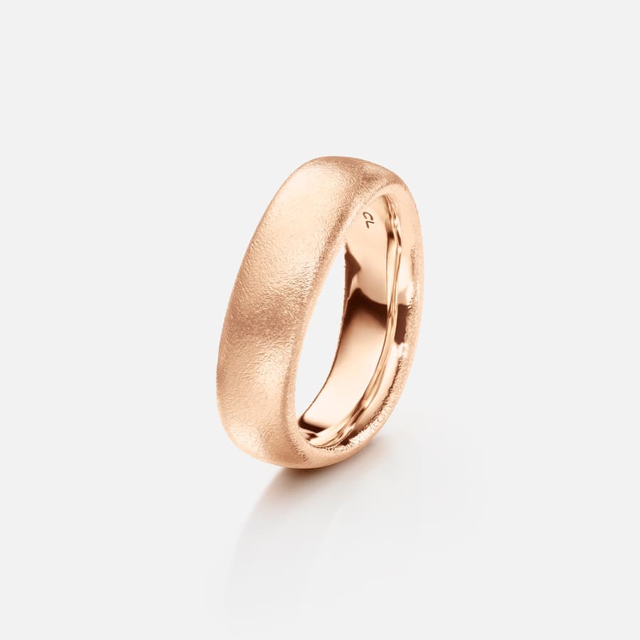Herre Love ring nr. 6 i 18 karat rosaguld | Ole Lynggaard