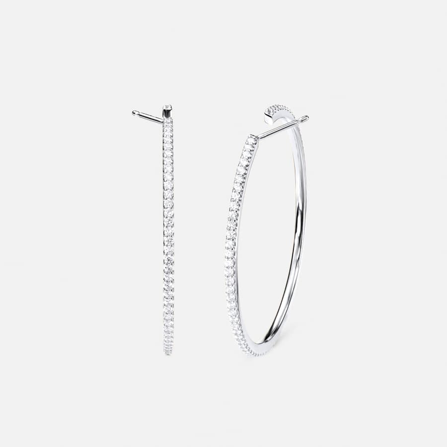 Love Bands kreoler giga i hvidguld med diamanter | Ole Lynggaard Copenhagen