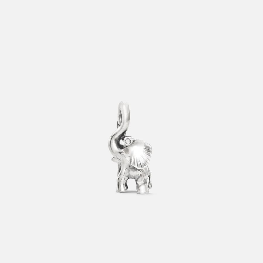 Elephant vedhæng med diamanter i sterlingsølv | Ole Lynggaard Copenhagen