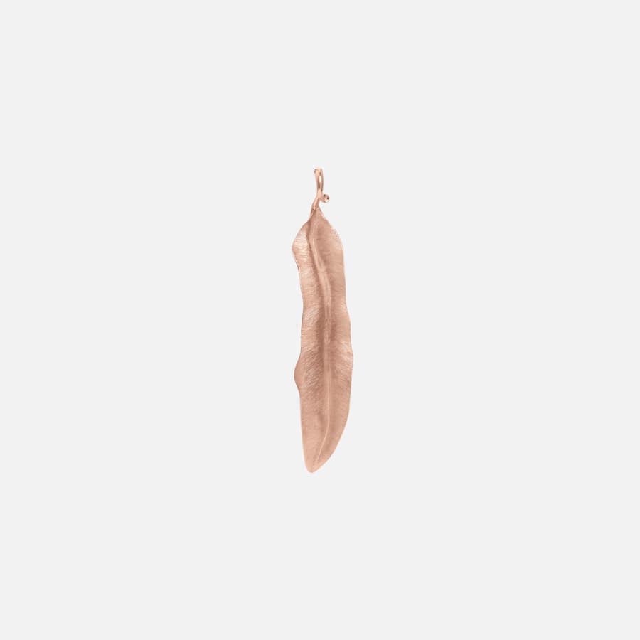 Pendentif 4,5 cm en Or Rose 18 Carats Collection Leaves   |  Ole Lynggaard Copenhagen 
