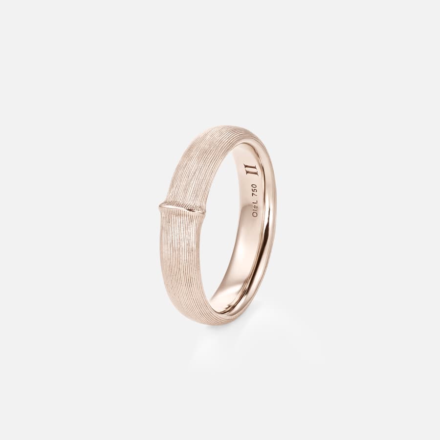 Nature Men's Ring Large in 18 Karat Un-Rhodinized White Gold  |  Ole Lynggaard Copenhagen