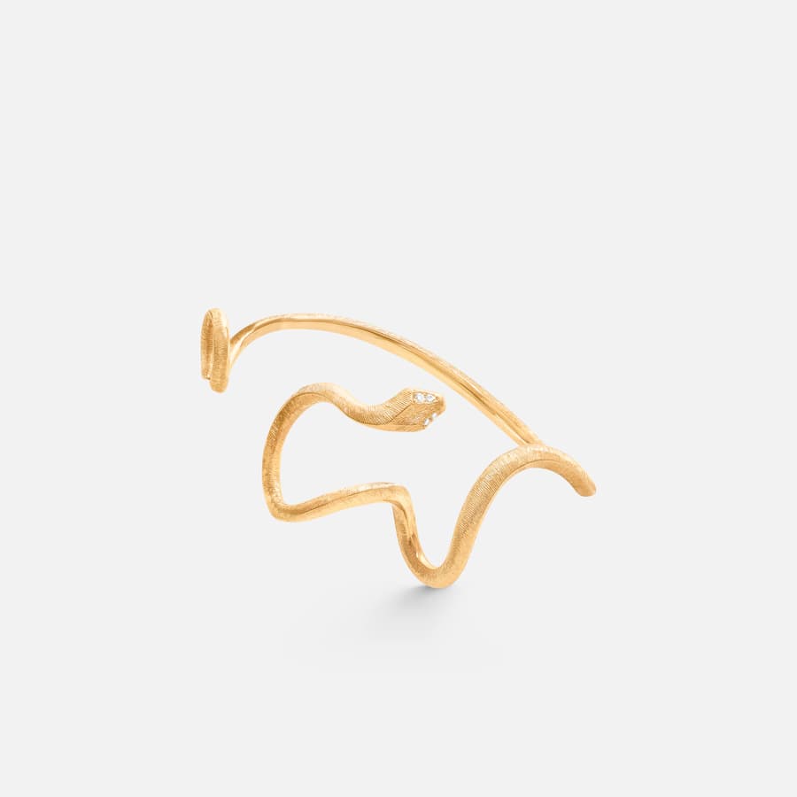 Snakes Bangle in Yellow Gold with Diamonds  |  Ole Lynggaard Copenhagen 