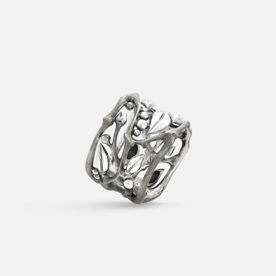 Bague Forest en Argent Sterling Légèrement Oxydé   |  Ole Lynggaard Copenhagen 