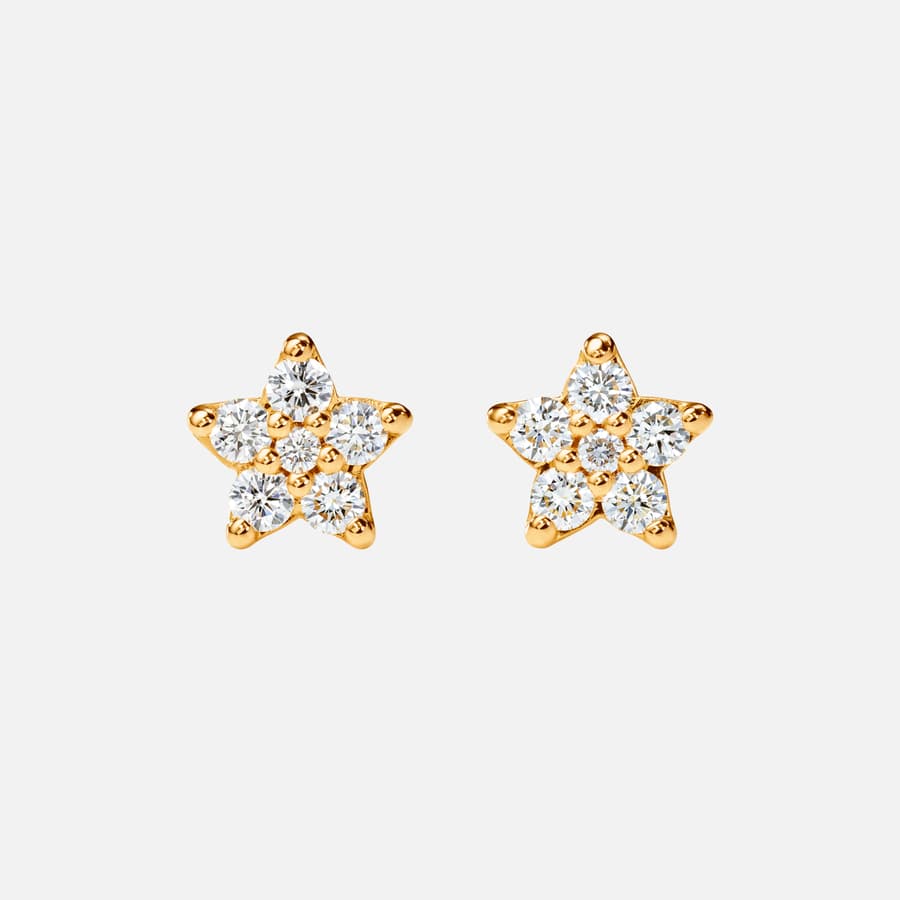 Puces d'Oreilles Shooting Stars Large en Or et Diamants    |  Ole Lynggaard Copenhagen 