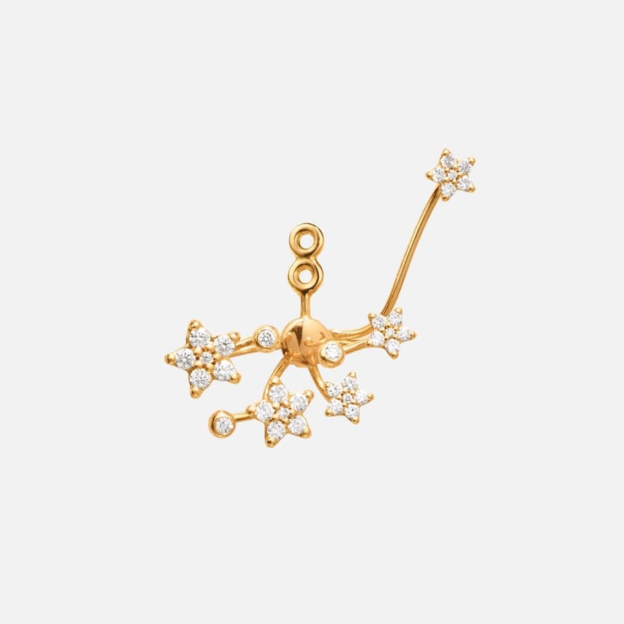 Pendant d'Oreille Shooting Stars en Or et 33 Diamants   |  Ole Lynggaard Copenhagen 