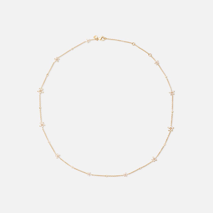 Shooting Stars collier in yellow gold with brilliant-cut diamonds | Ole Lynggaard