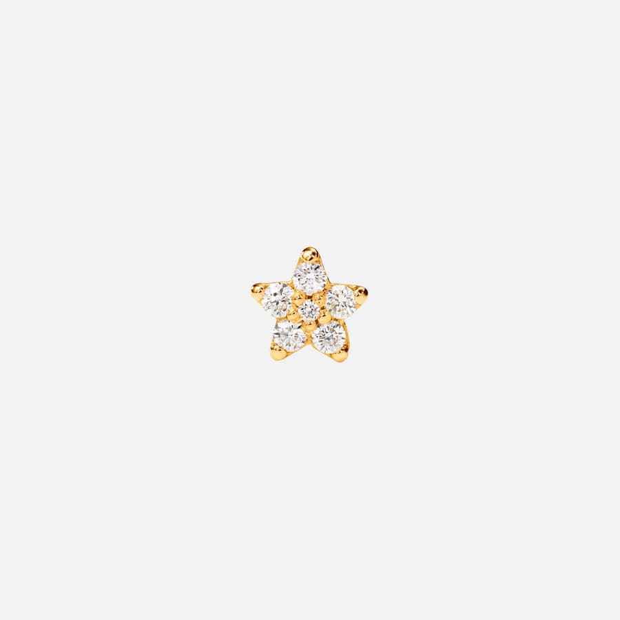 Puces d'Oreille Shooting Stars Mini en Or et Diamants | Ole Lynggaard Copenhagen 