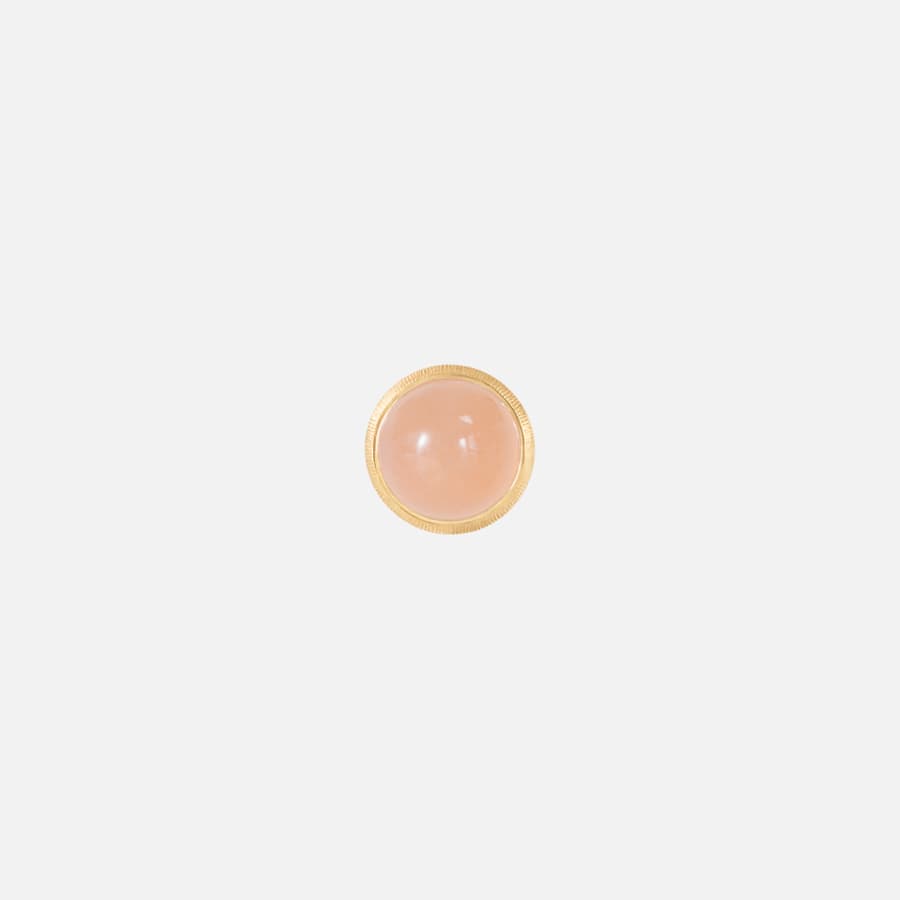 Lotus Ohrring  in 750/- Gold mit Blush Mondstein| Ole Lynggaard