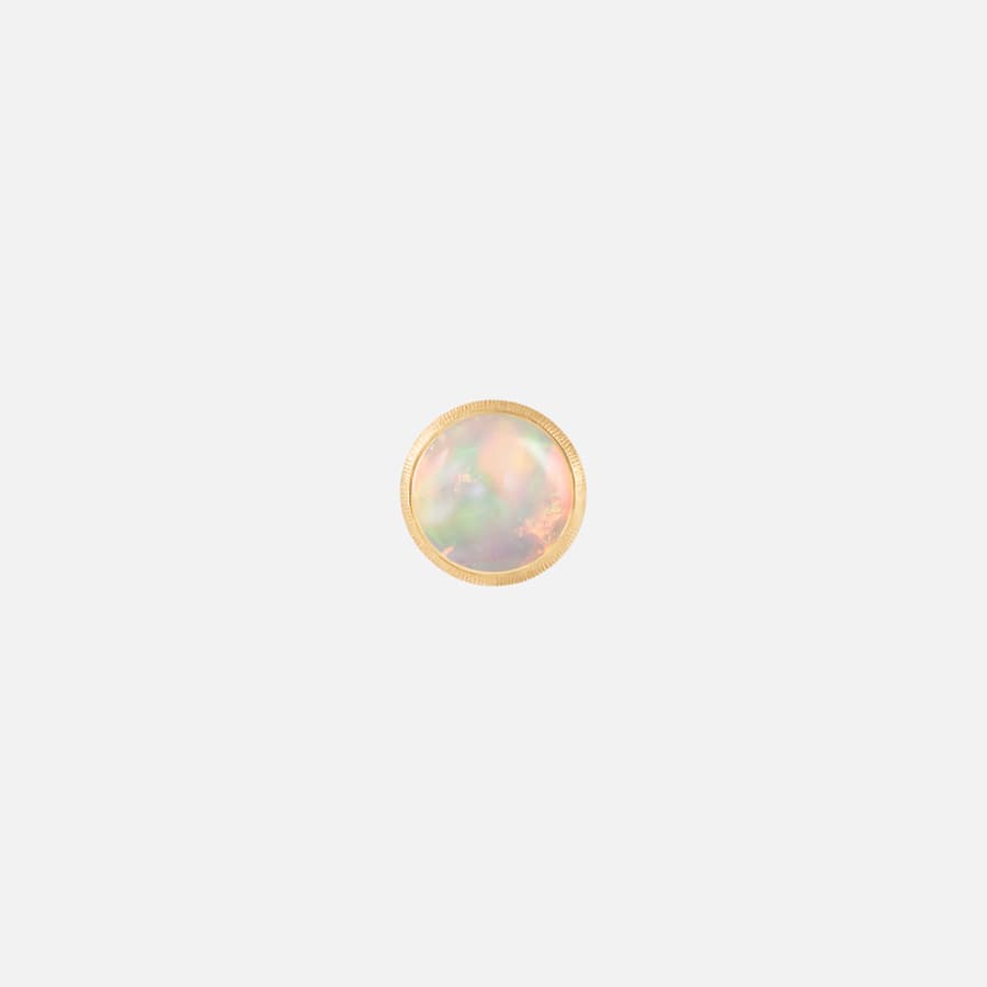 Lotus Ohrring in 750/- Gold mit Opal | Ole Lynggaard