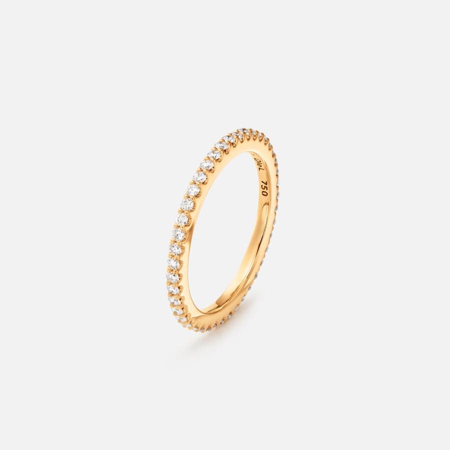 Bague Love Bands en Or Jaune avec Diamants  |  Ole Lynggaard Copenhagen 