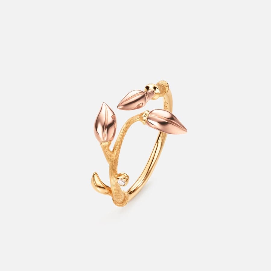 Blooming Ring in Gold with Diamond | Ole Lynggaard Copenhagen