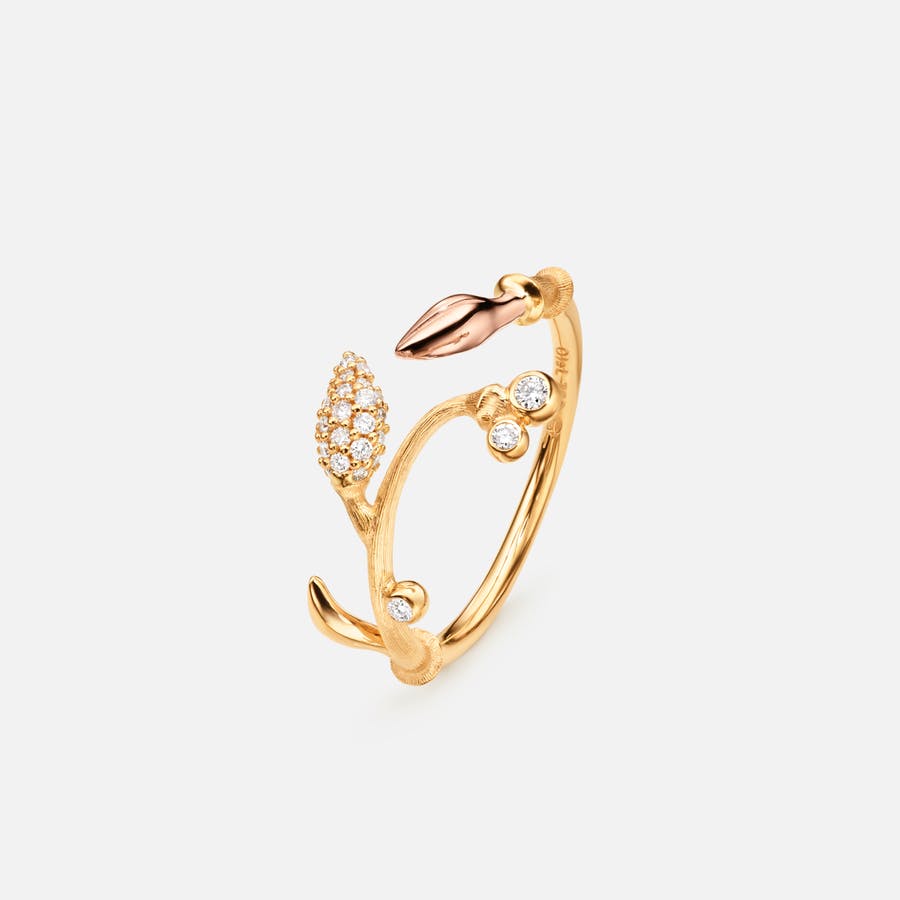 Blooming ring in Gold mit Diamant   |  Ole Lynggaard Copenhagen 