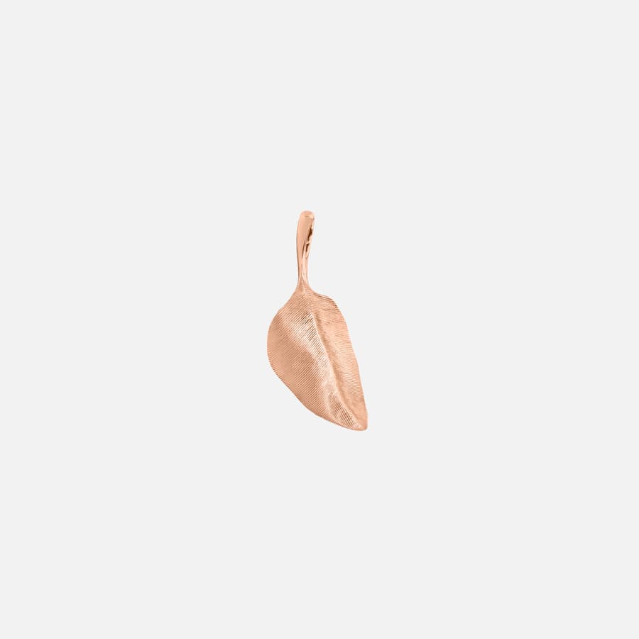 Leaves Collection 3 cm Pendant in 18 Karat Rose Gold | Ole Lynggaard Copenhagen