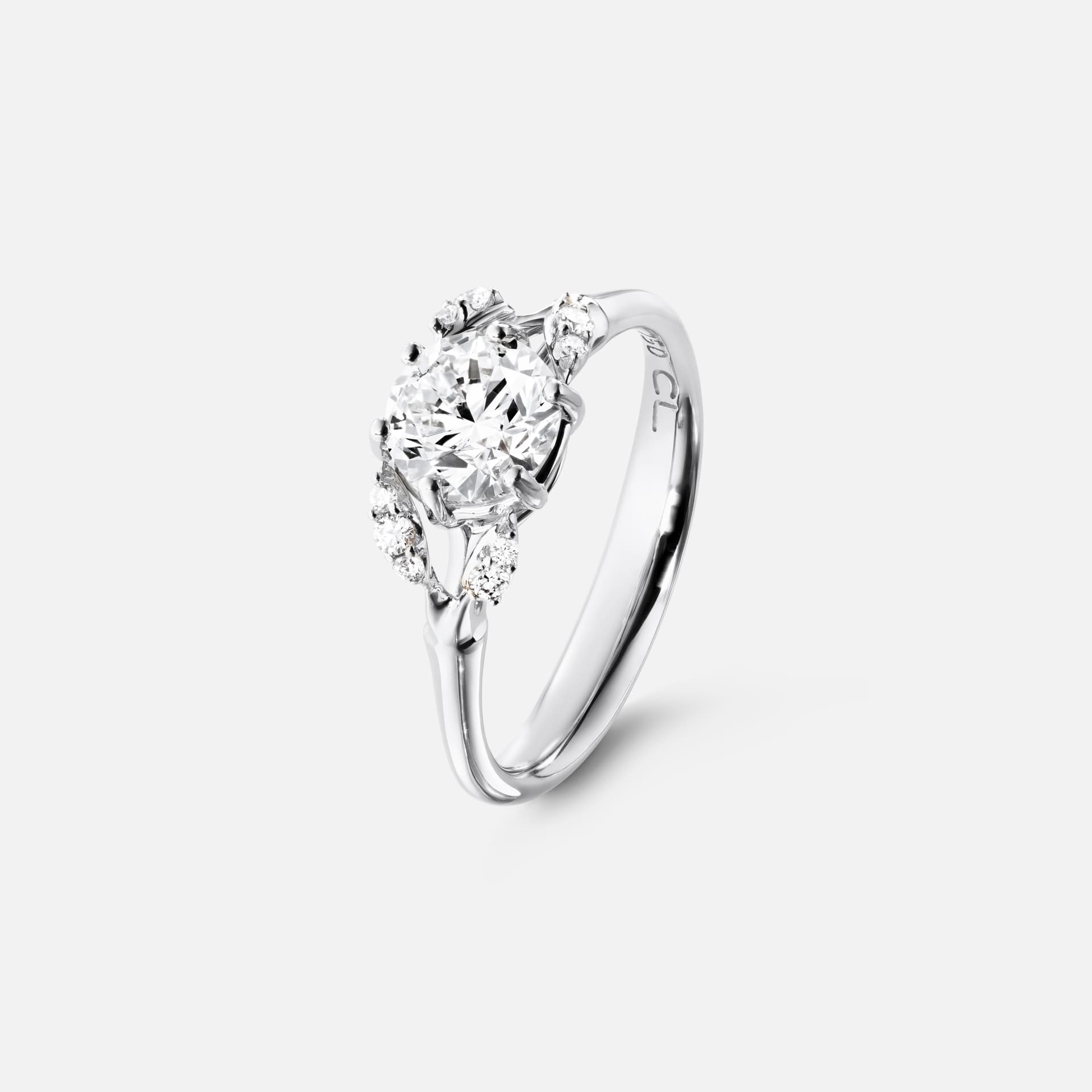 Winter Frost solitaire ring
