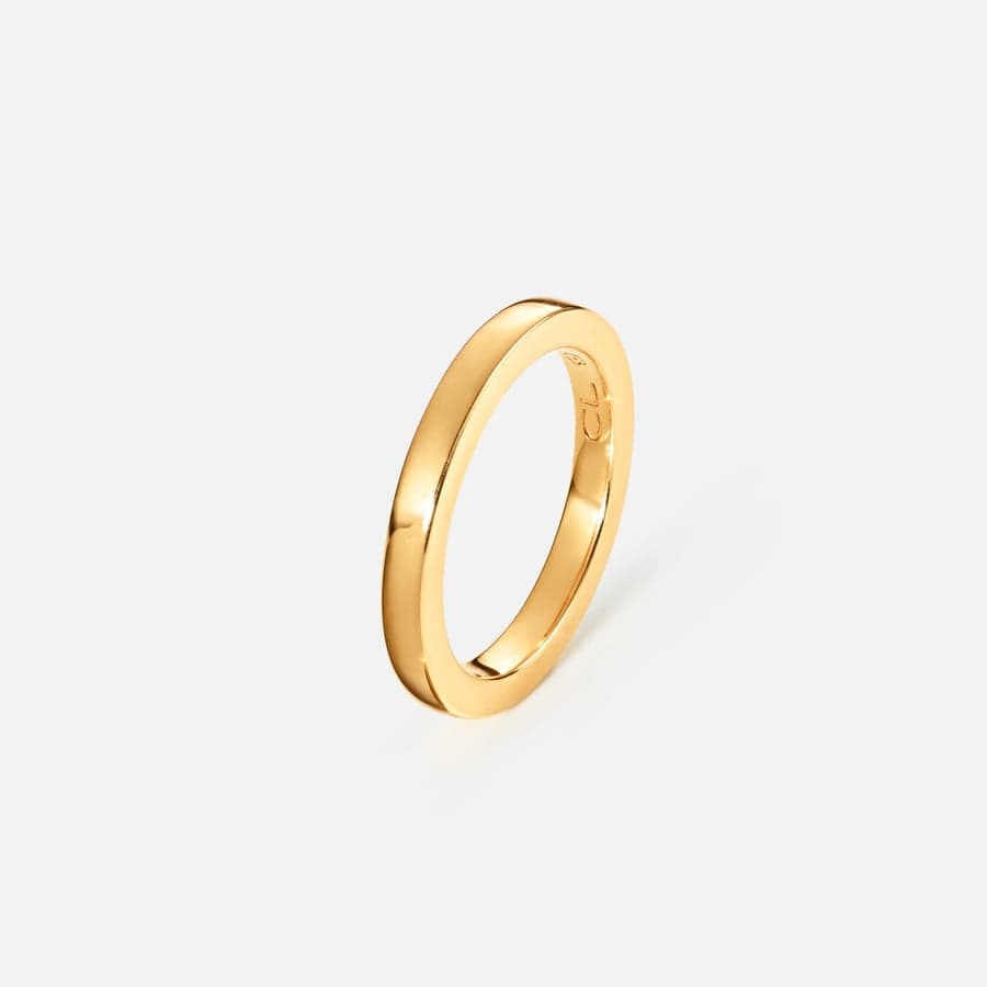 Forever Love Ring in Polished Yellow Gold  |  Ole Lynggaard