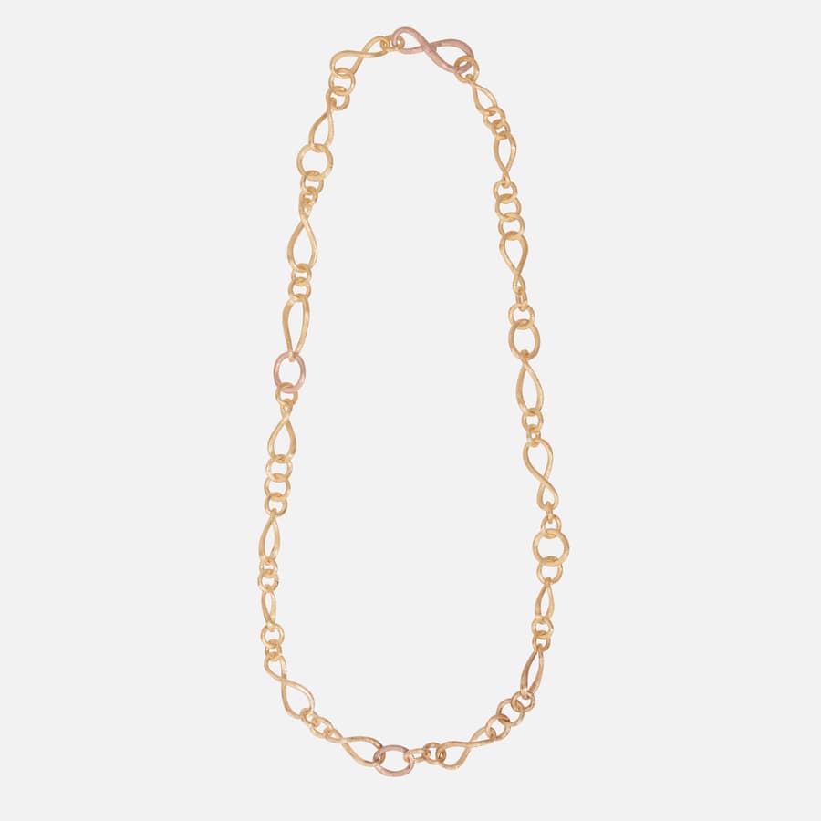Love collier small Love Collier small YG/RG 54 cm 18k gold and rose gold