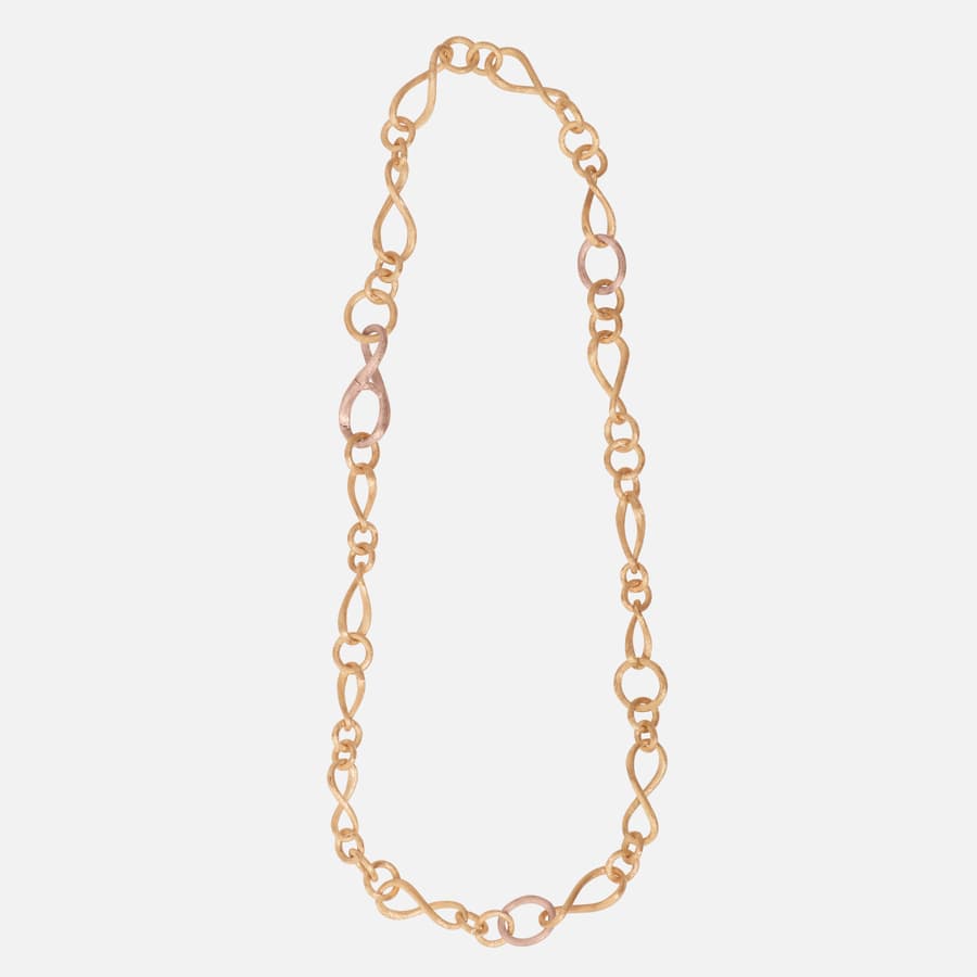 Love Collier Small in 18 Karat Yellow & Rose Gold  |  Ole Lynggaard Copenhagen 