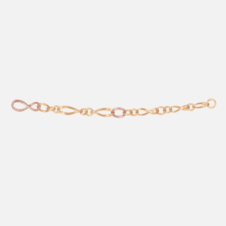 Petit Bracelet Love en Or Jaune & Rose 18 Carats | Ole Lynggaard Copenhaguen