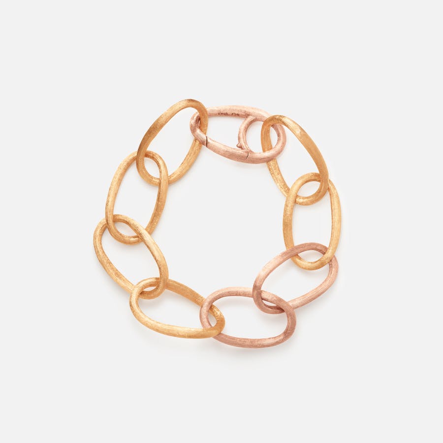 Bracelet Love Épais en Or Jaune & Rose 18 Carats  |  Ole Lynggaard Copenhagen