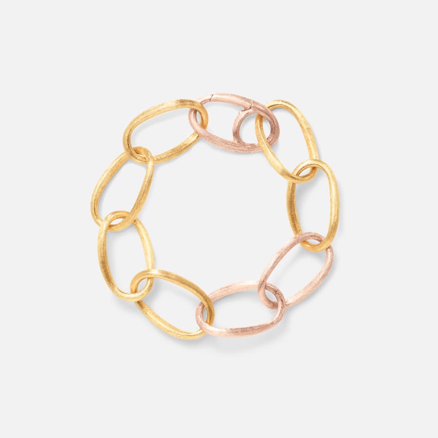 Love Bracelet Heavy in 18 Karat Yellow & Rose Gold  |  Ole Lynggaard Copenhagen 