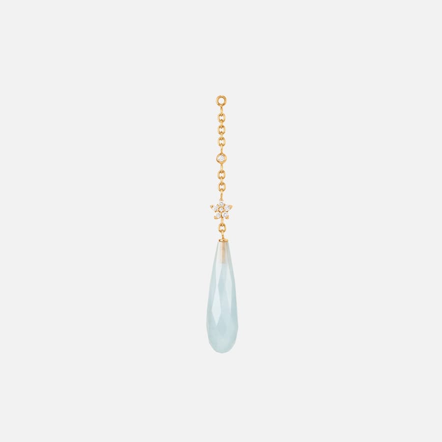 Pendant for Shooting Stars Earrings in 18 karat Yellow Gold and 7 Diamonds  |  Ole Lynggaard Copenhagen 