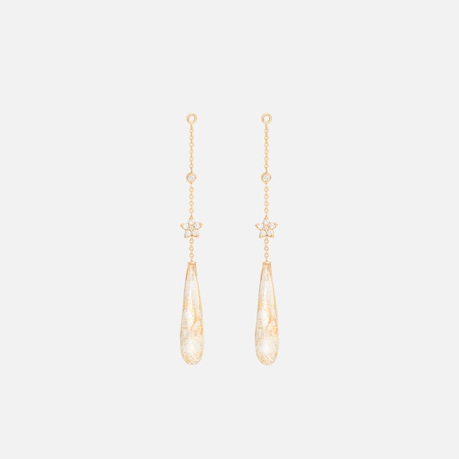 Pendant for Shooting Stars Earrings in 18 karat Yellow Gold and 14 Diamonds  |  Ole Lynggaard Copenhagen 