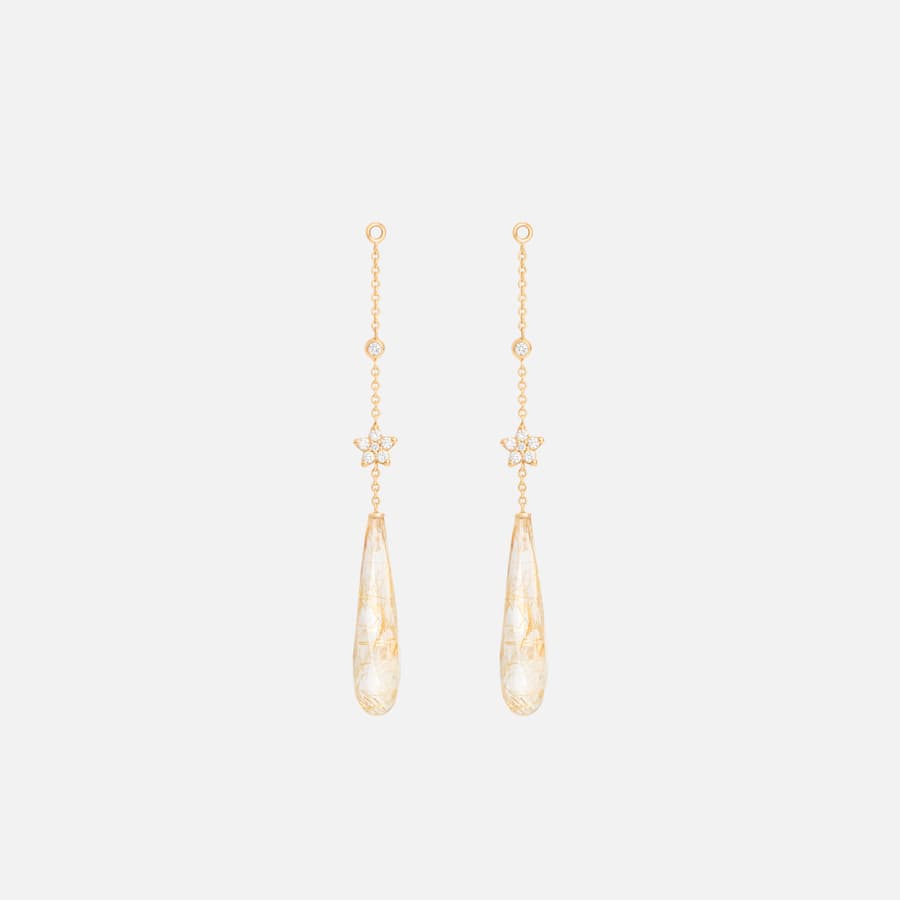 Anhänger für Shooting Stars Ohrringe aus 18 Karat Gelbgold und 14 Diamanten  |  Ole Lynggaard Copenhagen 