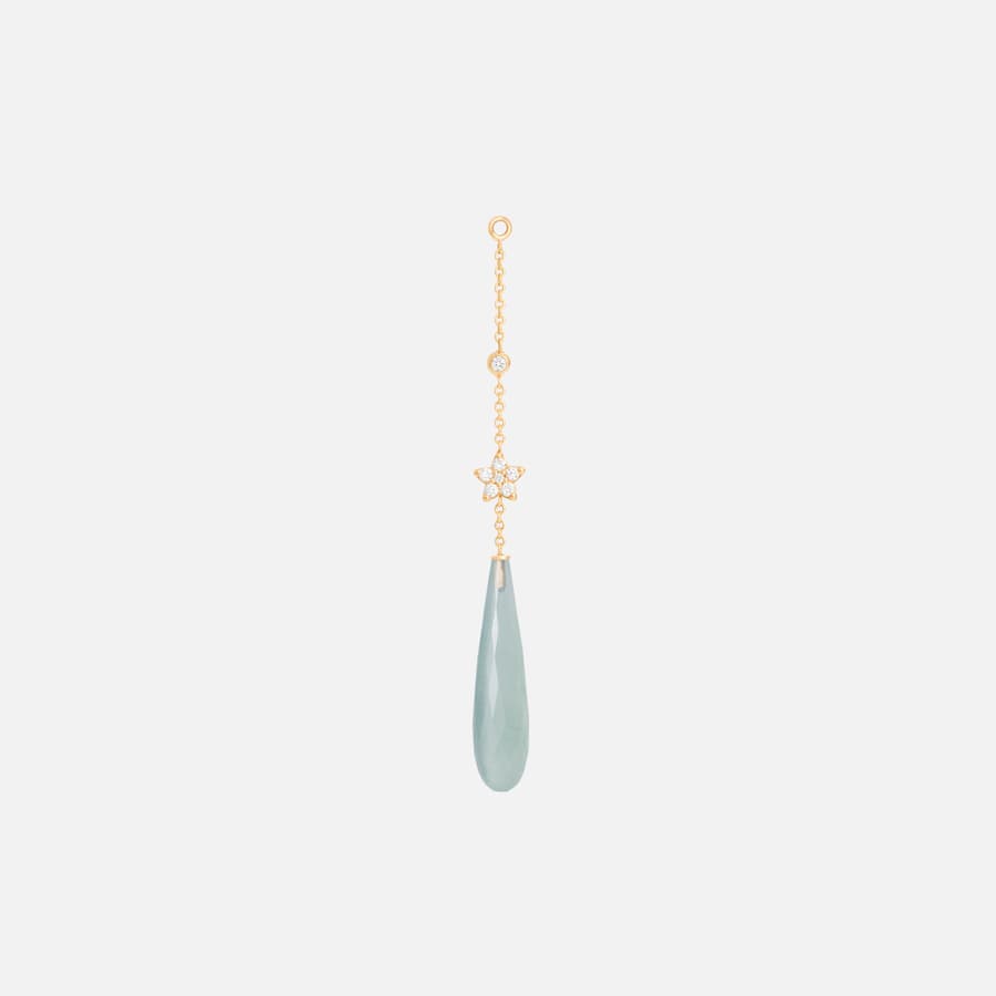 Pendentif pour Boucles d'Oreilles Shooting Stars en Or Jaune 18 carats avec 7 Diamants | Ole Lynggaard Copenhaguen