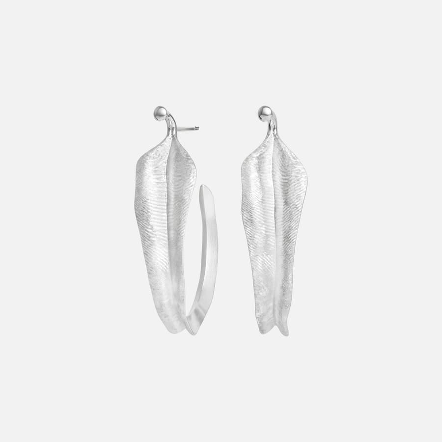 Leaves Collection Creol Earrings in Sterling Silver   |  Ole Lynggaard Copenhagen 