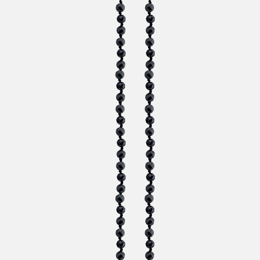 Bead bracelet without lock Black onyx pearls