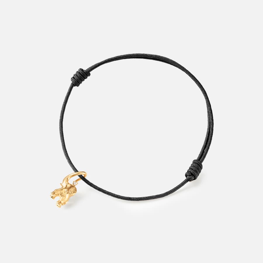 Bracelet Elephant My Littler World avec Diamant en Or Jaune 18 Carats  |  Ole Lynggaard Copenhagen 