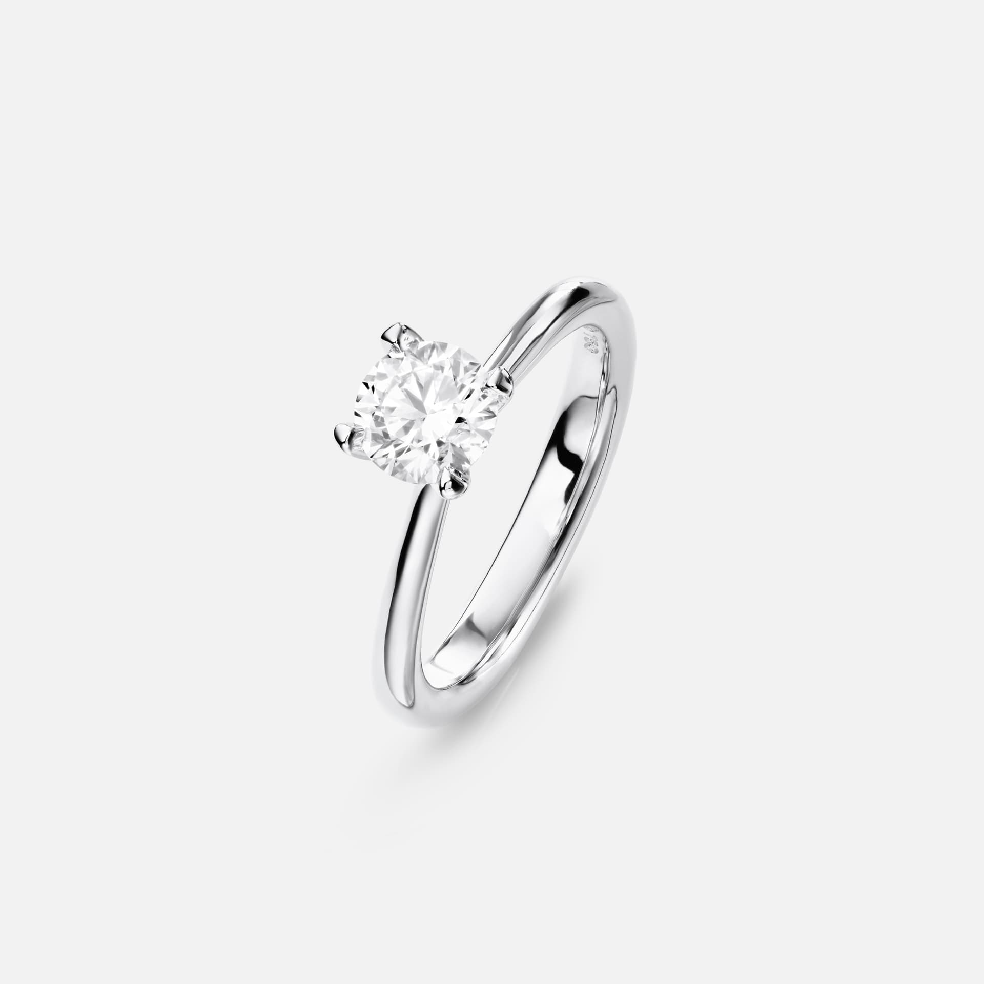  Bague Classic Solitaire épaisse