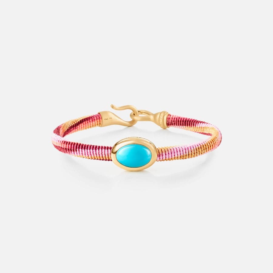 Bracelet Life Berry en Or 18 carats et Breloque Turquoise  |  Ole Lynggaard Copenhagen