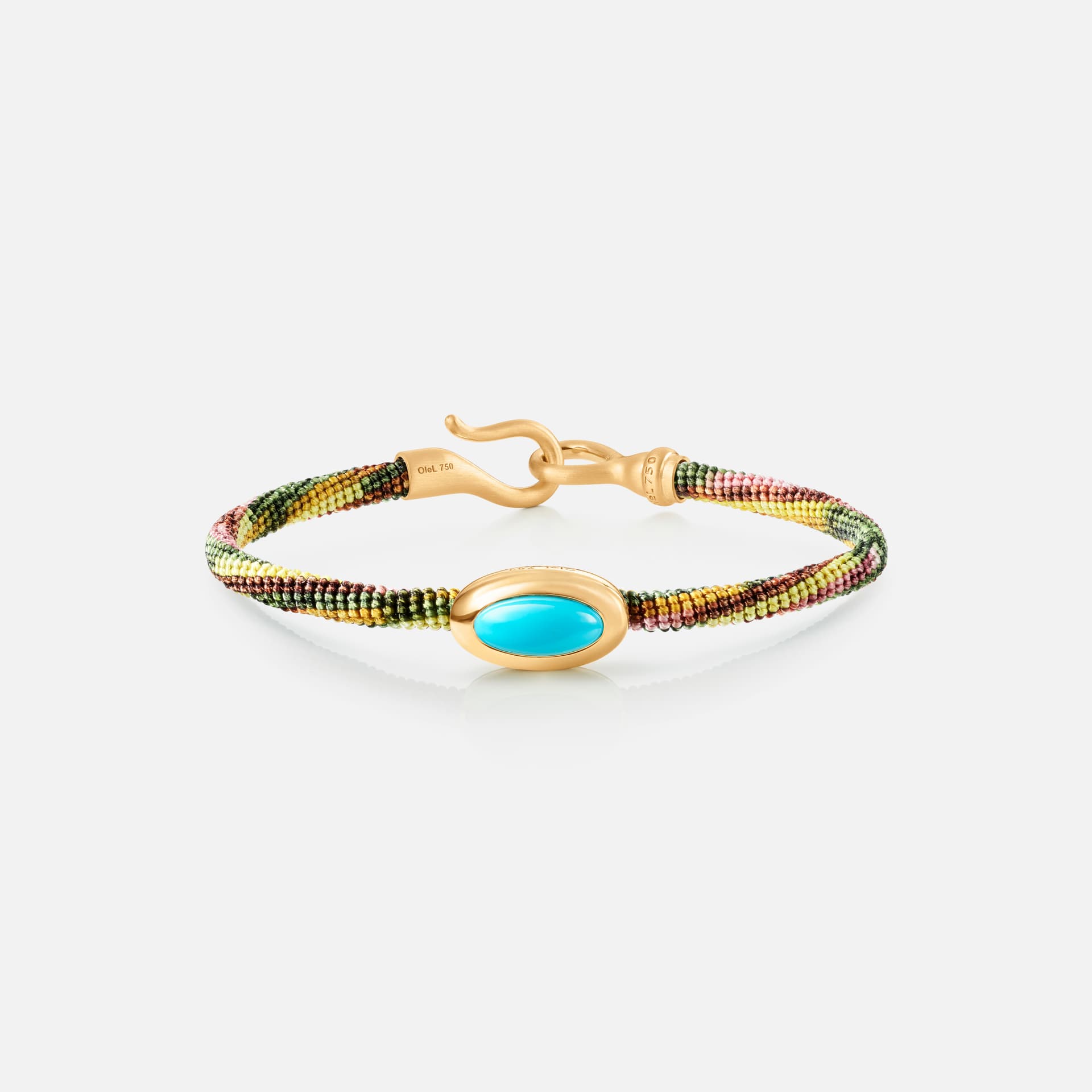Life armbånd med turkis 4,5 mm