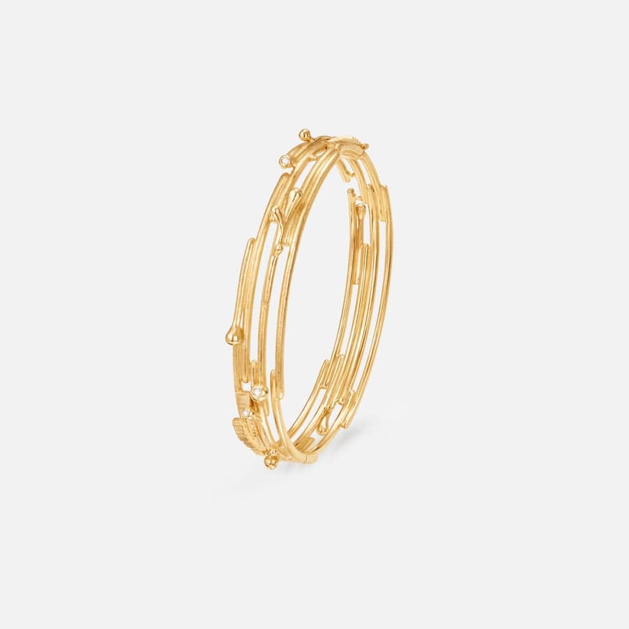 BoHo Bangle in 18K Gold with Diamonds  |  Ole Lynggaard Copenhagen