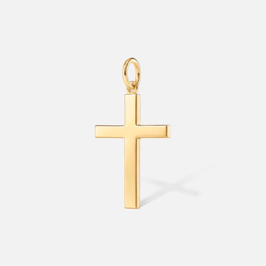 Cross pendant in Solid 18 Karat Yellow Gold  |  Ole Lynggaard Copenhagen