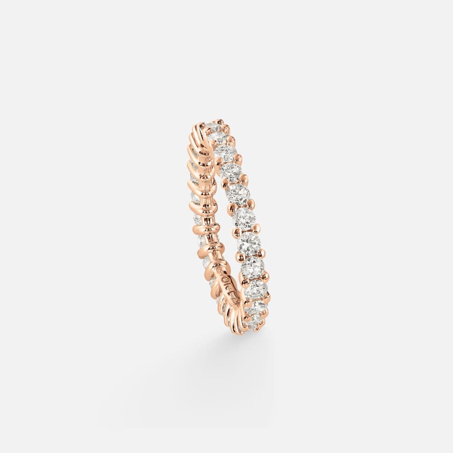 Celebration Eternity Ring in Polished Rose Gold with Diamonds  |  Ole Lynggaard Copenhagen 