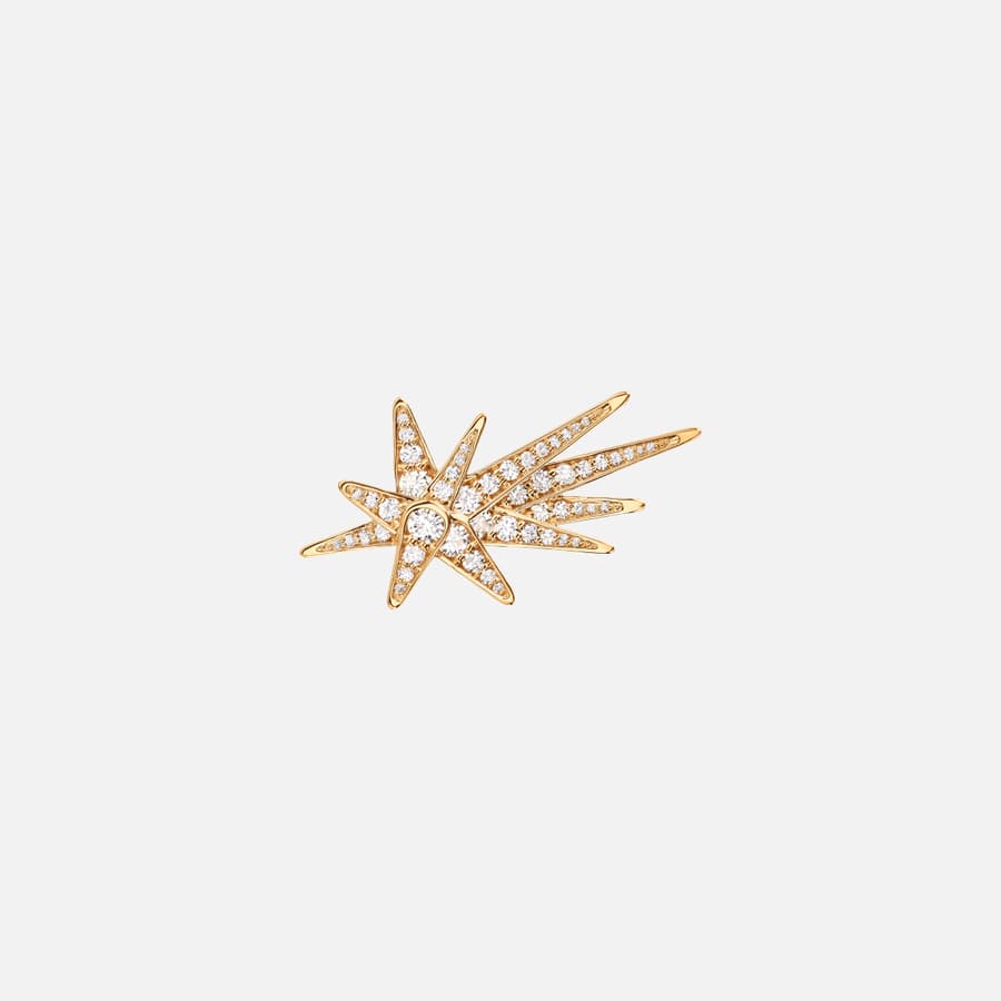 Boucle d'oreille Funky Shooting Stars en or 18 carats et diamants | Ole Lynggaard Copenhagen 