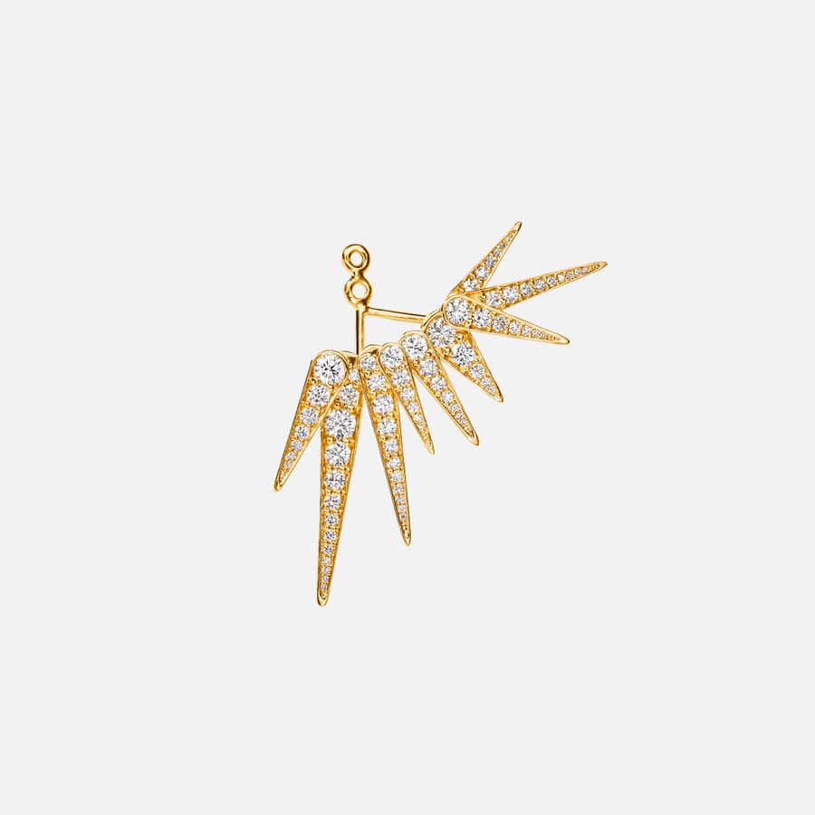 Funky Stars earpandant  in 18 karat gold and diamonds | Ole Lynggaard Copenhagen 