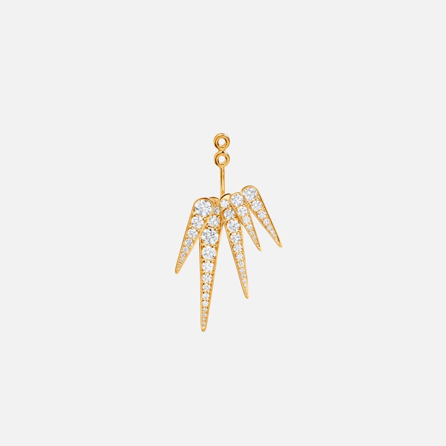 Funky Stars earpandant  in 18 karat gold and diamonds | Ole Lynggaard Copenhagen 