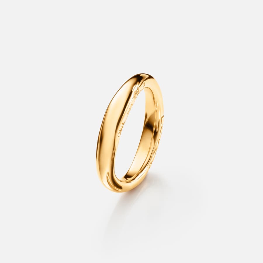 Love ring nr. 3 i 18 karat poleret rødguld | Ole Lynggaard
