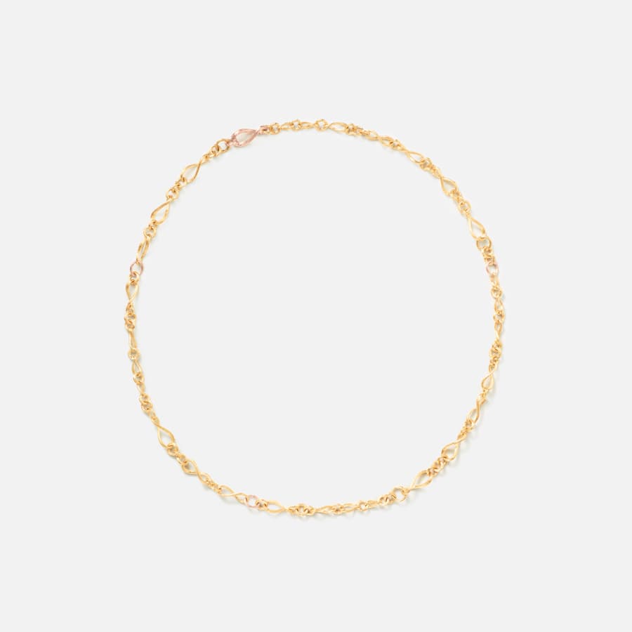 Love collier mini i rødguld og rosaguld | Ole Lynggaard