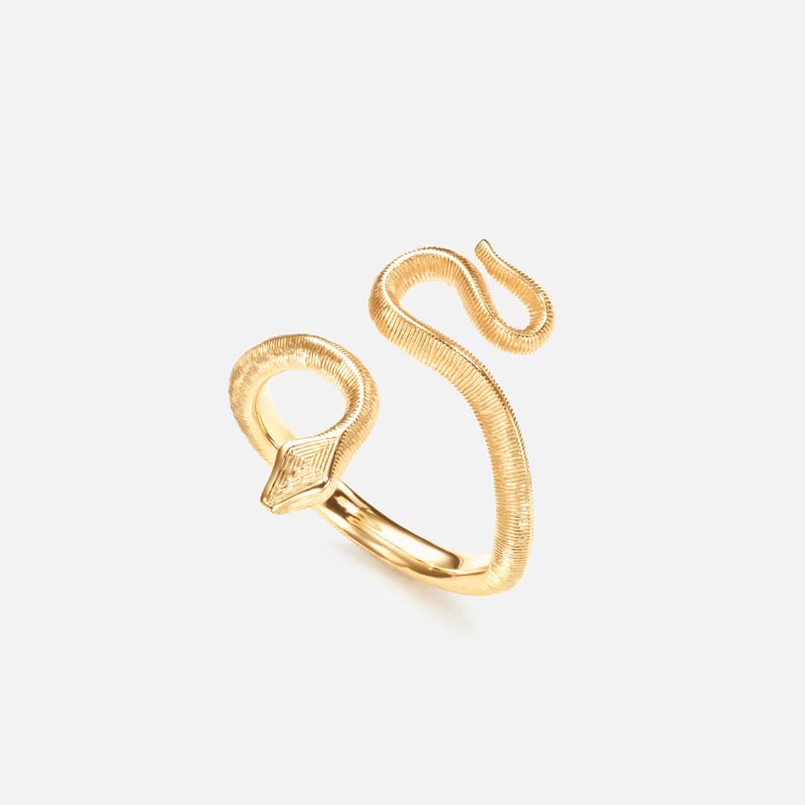 Mini bague Snakes en or jaune | Ole Lynggaard