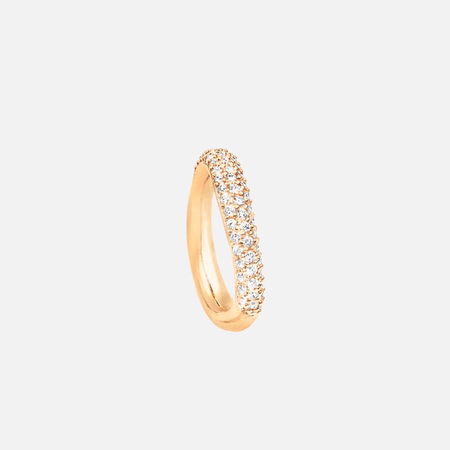 Love ring 4 Or 18 carats poli et diamants de 0,71 ct. TW. VS.