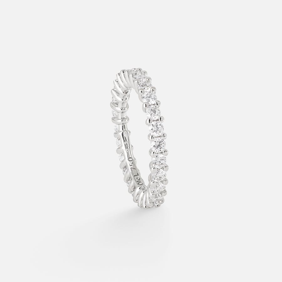 Celebration ring 18k blankt hvidguld med diamanter 1,2-1,3 ct. TW.VS.
