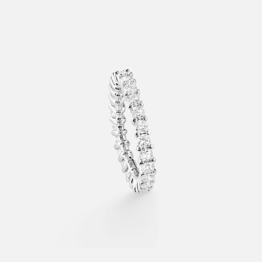 Celebration Eternity Ring in Polished White Gold with Diamonds |  Ole Lynggaard Copenhagen 