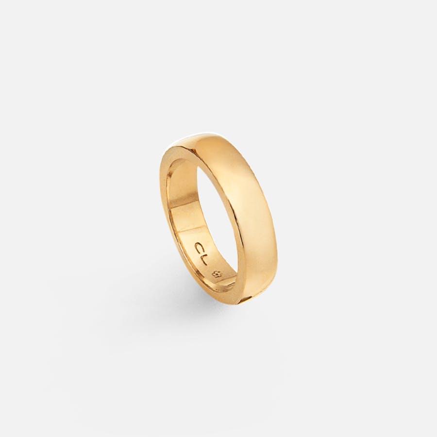 Forever Love Men's Ring in Polished Yellow Gold  |  Ole Lynggaard Copenhagen